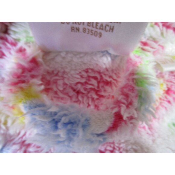 Aegean Apparel Plush Heart Sculpted Bathrobe S/M Multicolor Vintage Turkey GUC - Picture 16 of 16